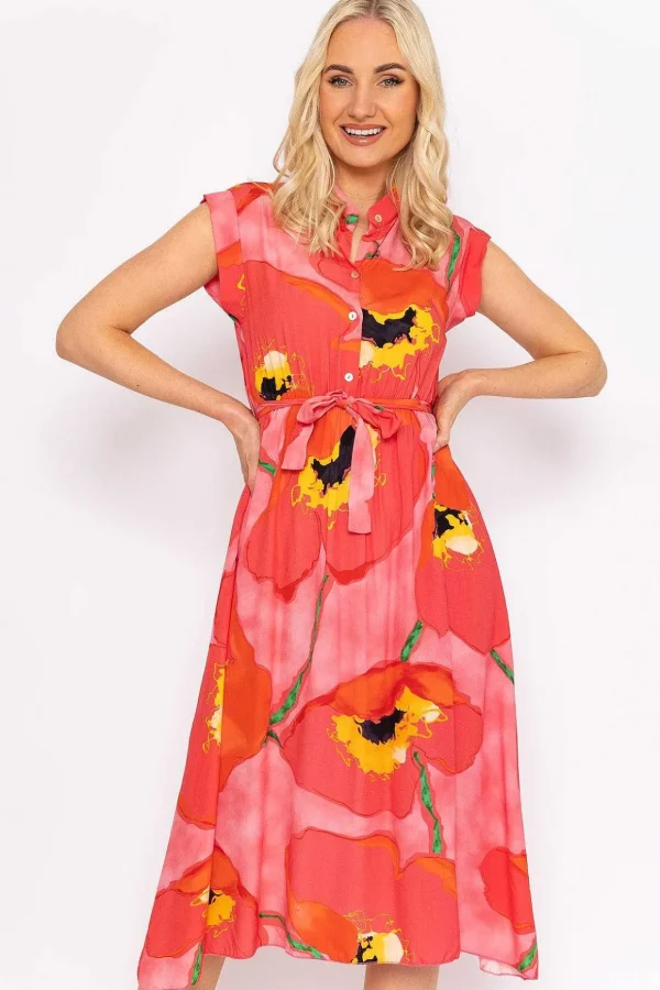 Poppy Floral Printed Midi Dress