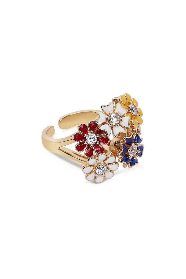 Revolving Cluster Floral Ring