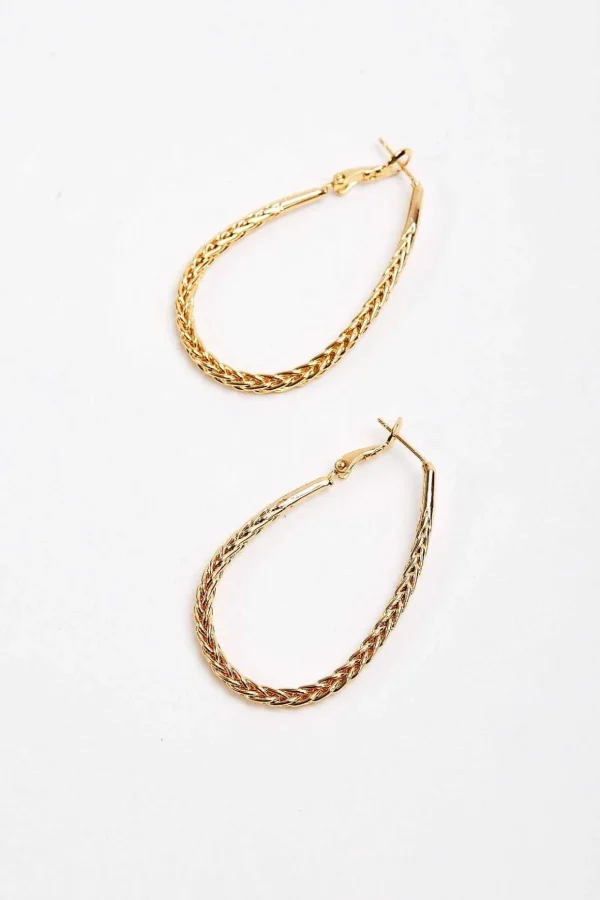 Rope Detail Hoop Earrings