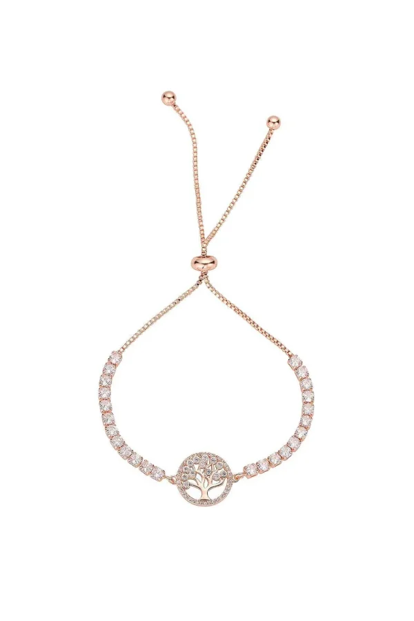 Rose Gold Tree Of Life Bracelet