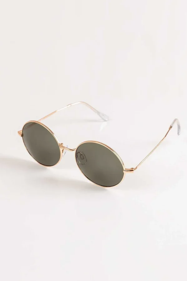 Round Gold Frame Sunglasses