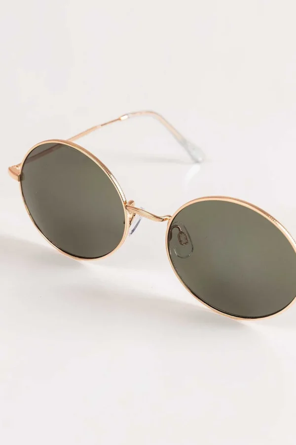 Round Gold Frame Sunglasses