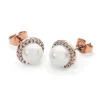 Round Pearl Earrings