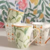 Set Of 4 Country Chic Mugs