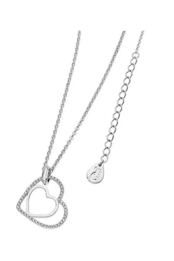 Silver Floating Heart Pendant