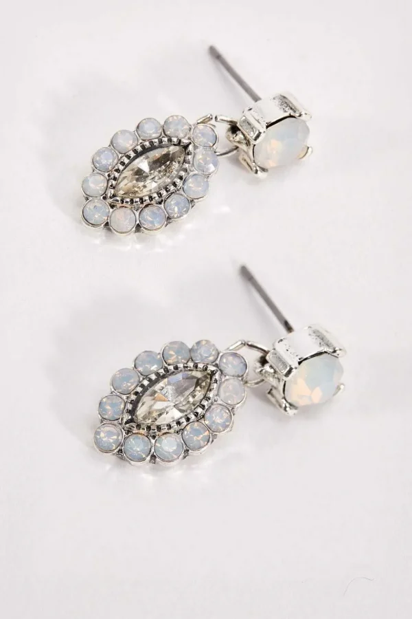 Silver Opal Earrings