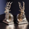 Silver Stag Bookends