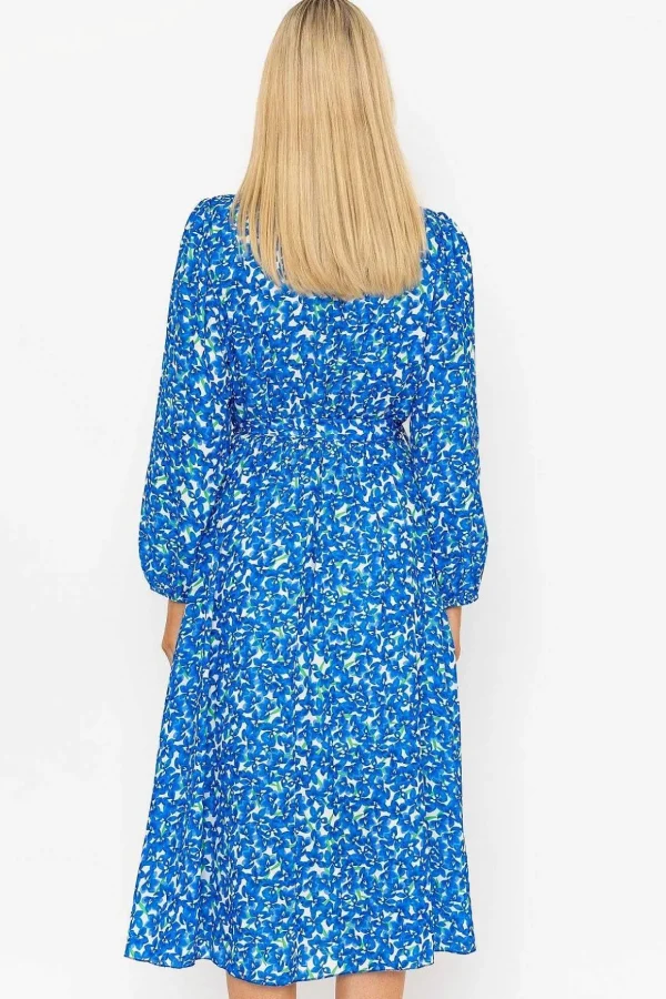 Sinead Midi Dress In Blue Print