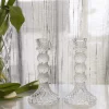 Sophie Glass Candlestick Pair