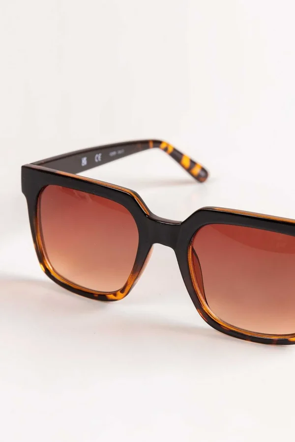 Square Tortoise Shell Sunglasses