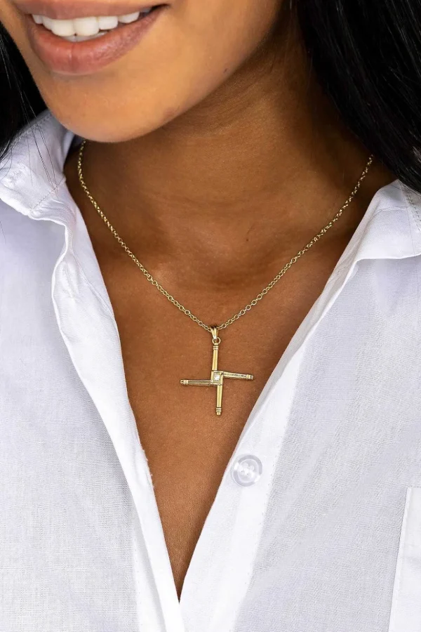 St. Brigids Cross In Gold