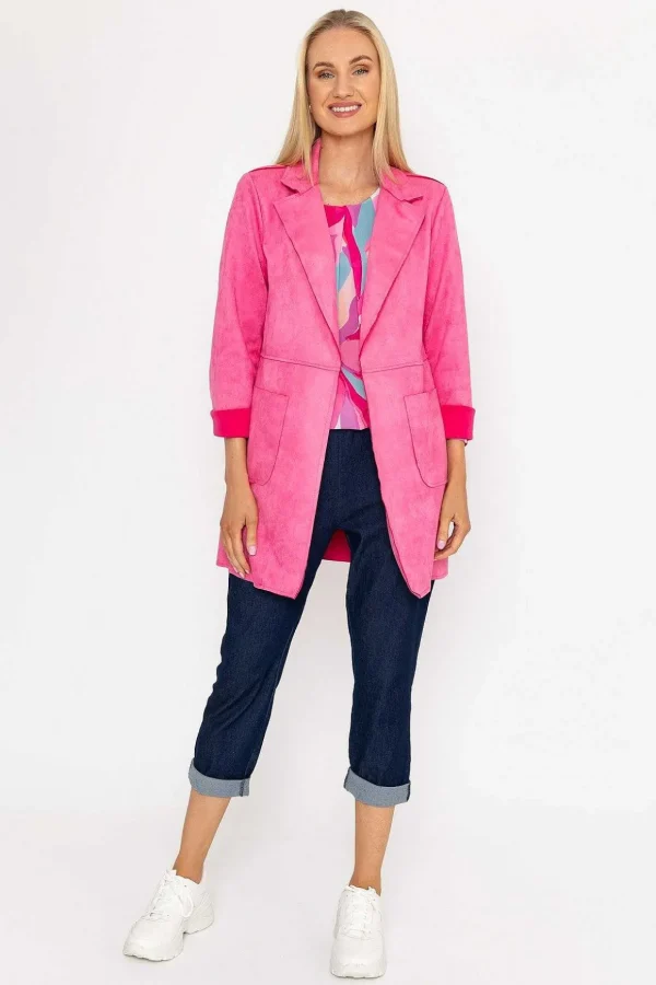 3/4 Suede Jacket In Pink