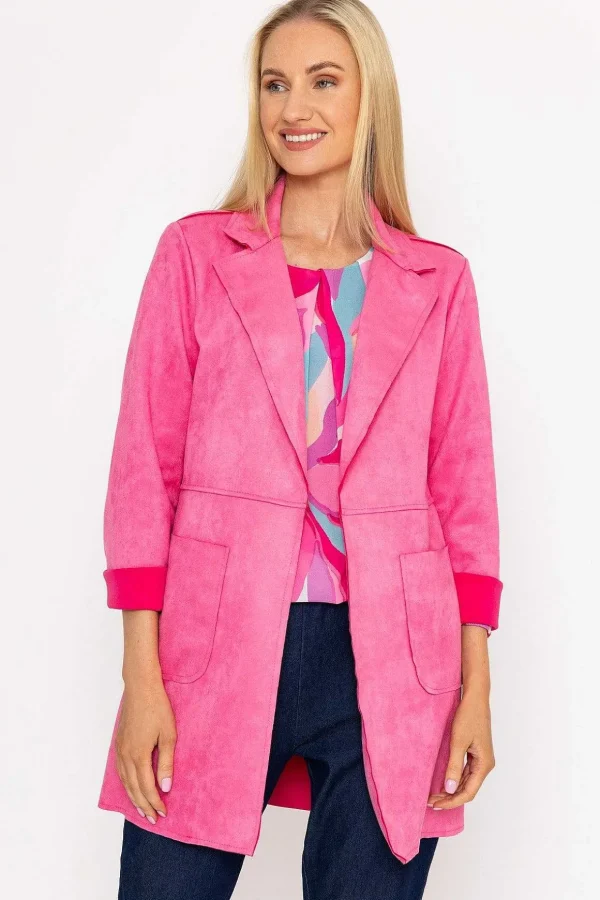 3/4 Suede Jacket In Pink