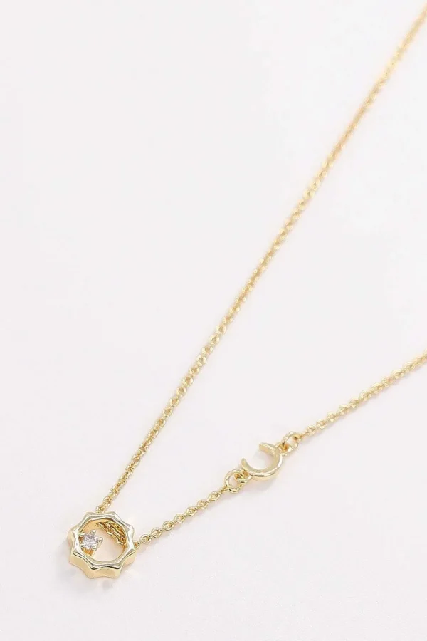 Sun Necklace In Gold