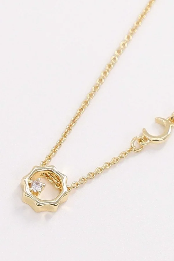 Sun Necklace In Gold