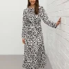 Tara Mono Midi Dress