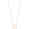 T-Bar Circle-Bar Pendant In Rose Gold