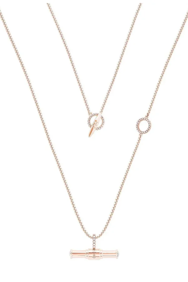 T-Bar Toggle Pendant In Rose Gold