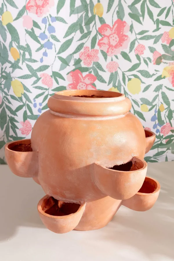 Terracotta Ceramic Herb Planter