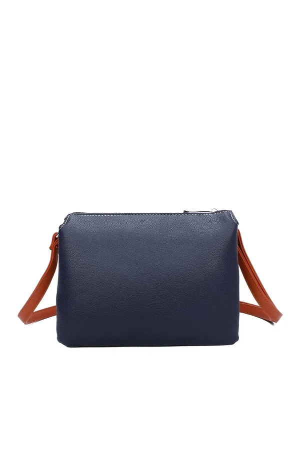 Triple Compartment Crossbody In Orange