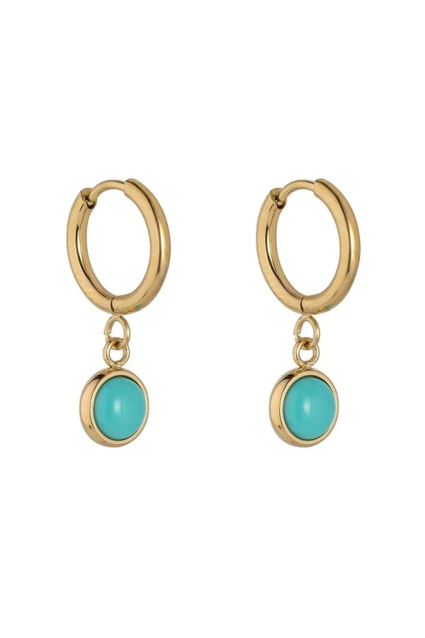 Turquoise Hoop Earrings