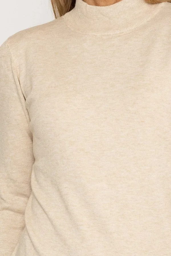 Turtleneck Knit In Beige