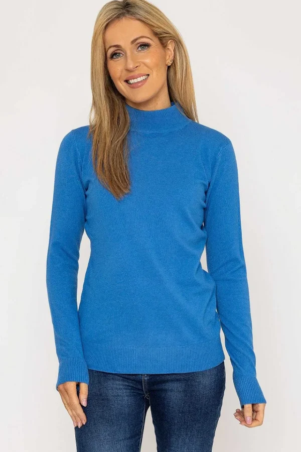 Turtleneck Knit In Blue