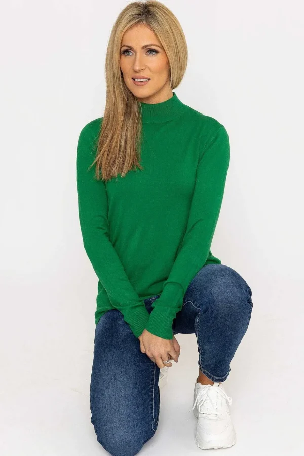 Turtleneck Knit In Green