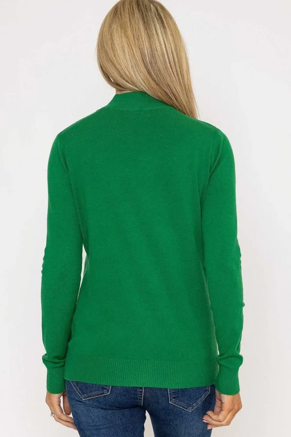 Turtleneck Knit In Green