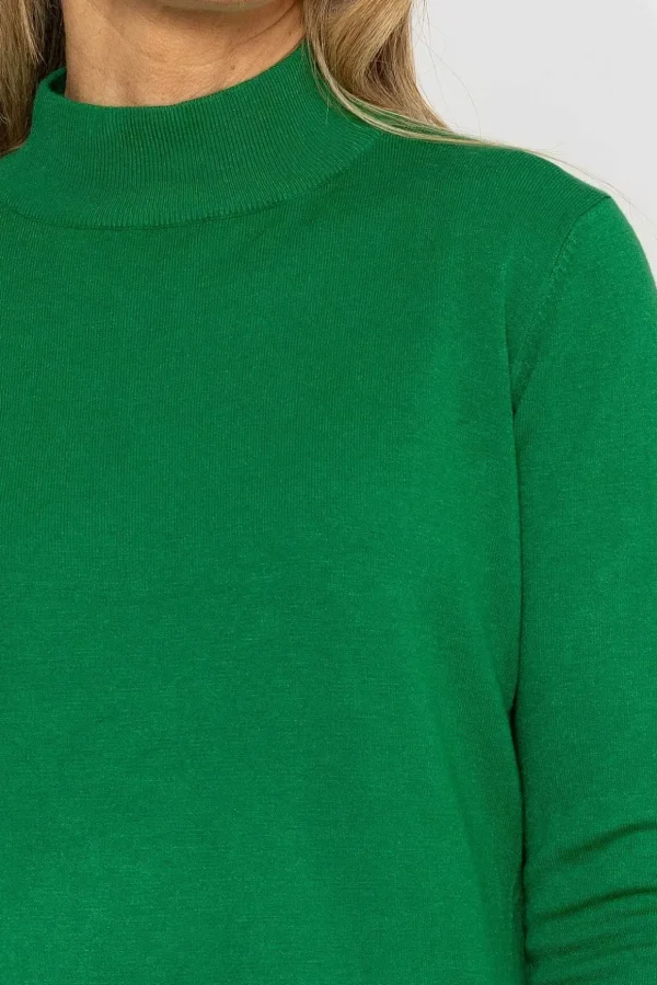 Turtleneck Knit In Green