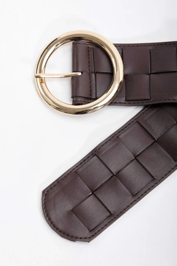 Weave Waist Brown Belt