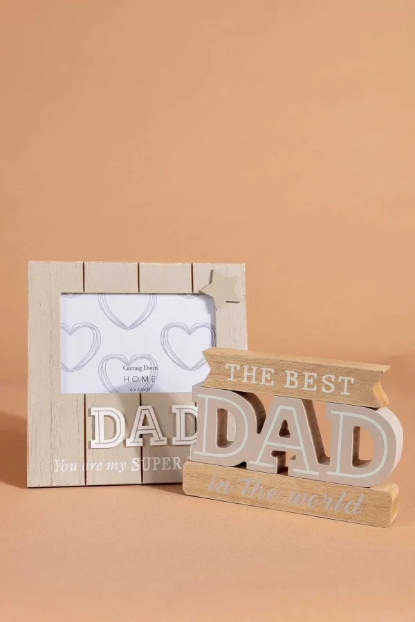 Wooden Dad Photo Frame