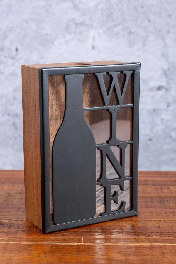 Wooden Wine Cork Box