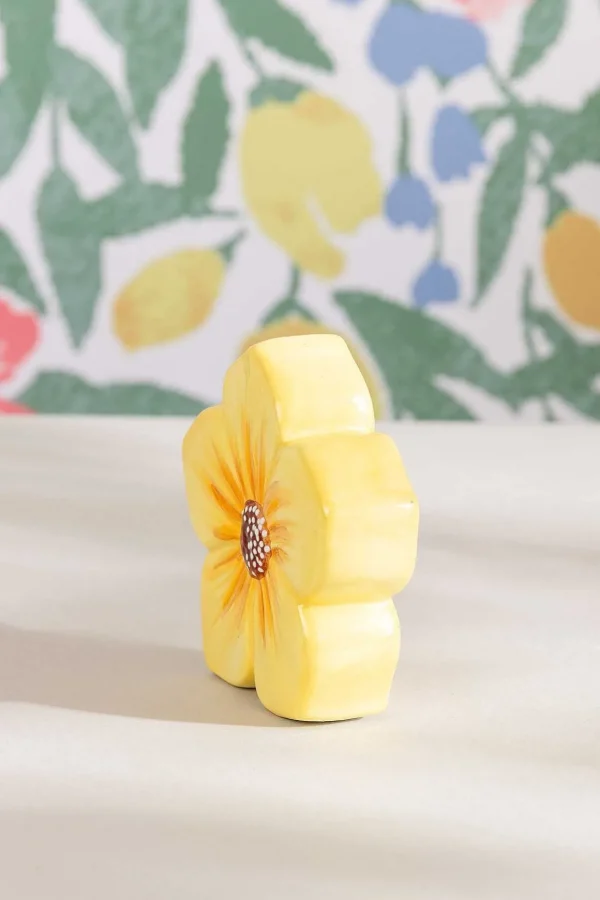 Yellow Ceramic Decorative Flower