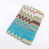 Zig Zag Print Scarf In Khaki